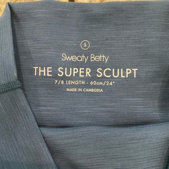 Sweaty Betty The Super Sculpt 7/8 Length Leggings Size Small - Picture 3 of 7